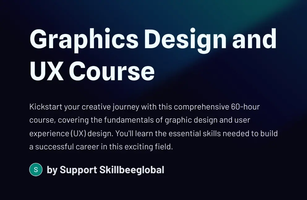 Graphic Design and UX Design Program